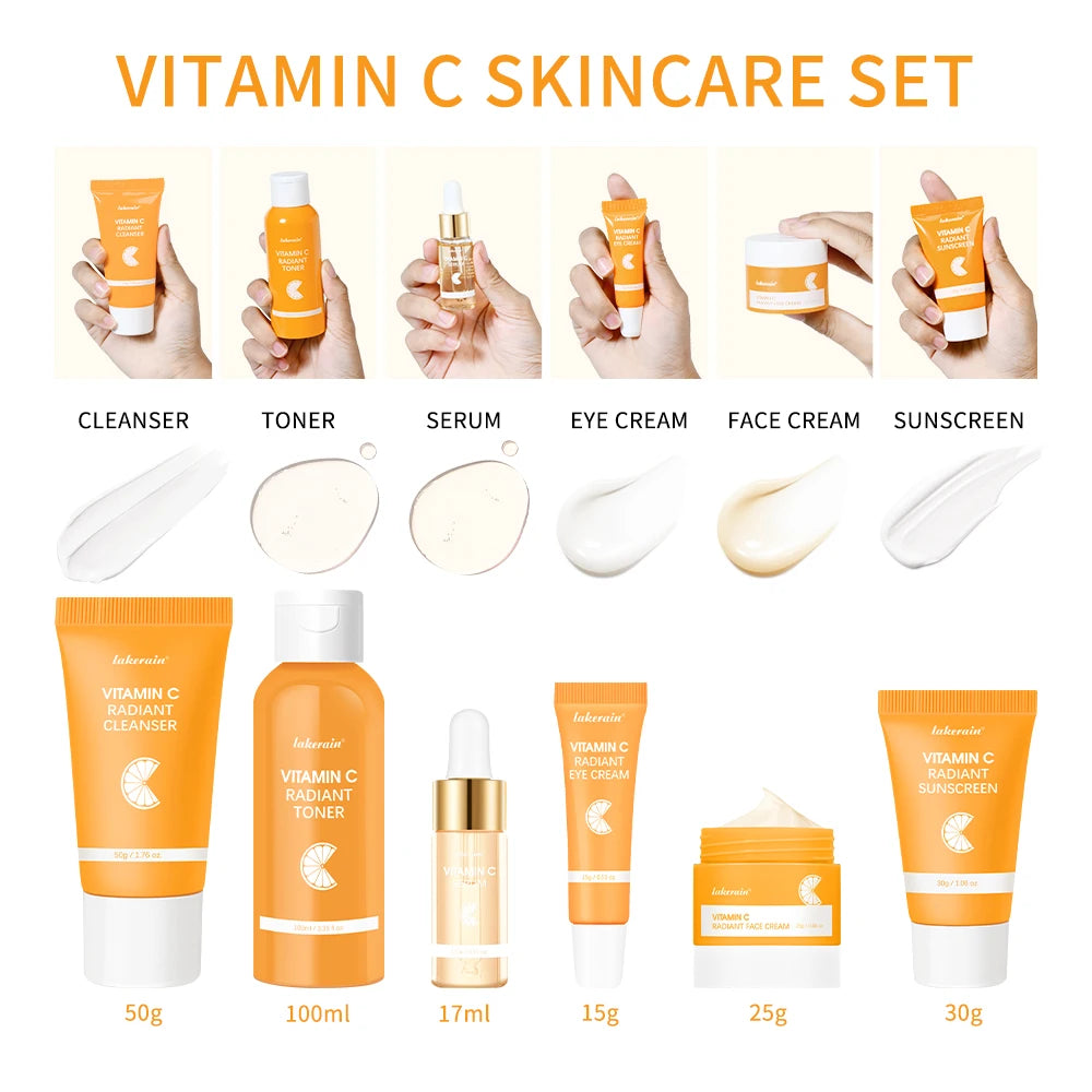 LAKERAIN Vitamin C Enriched Skin Care Set