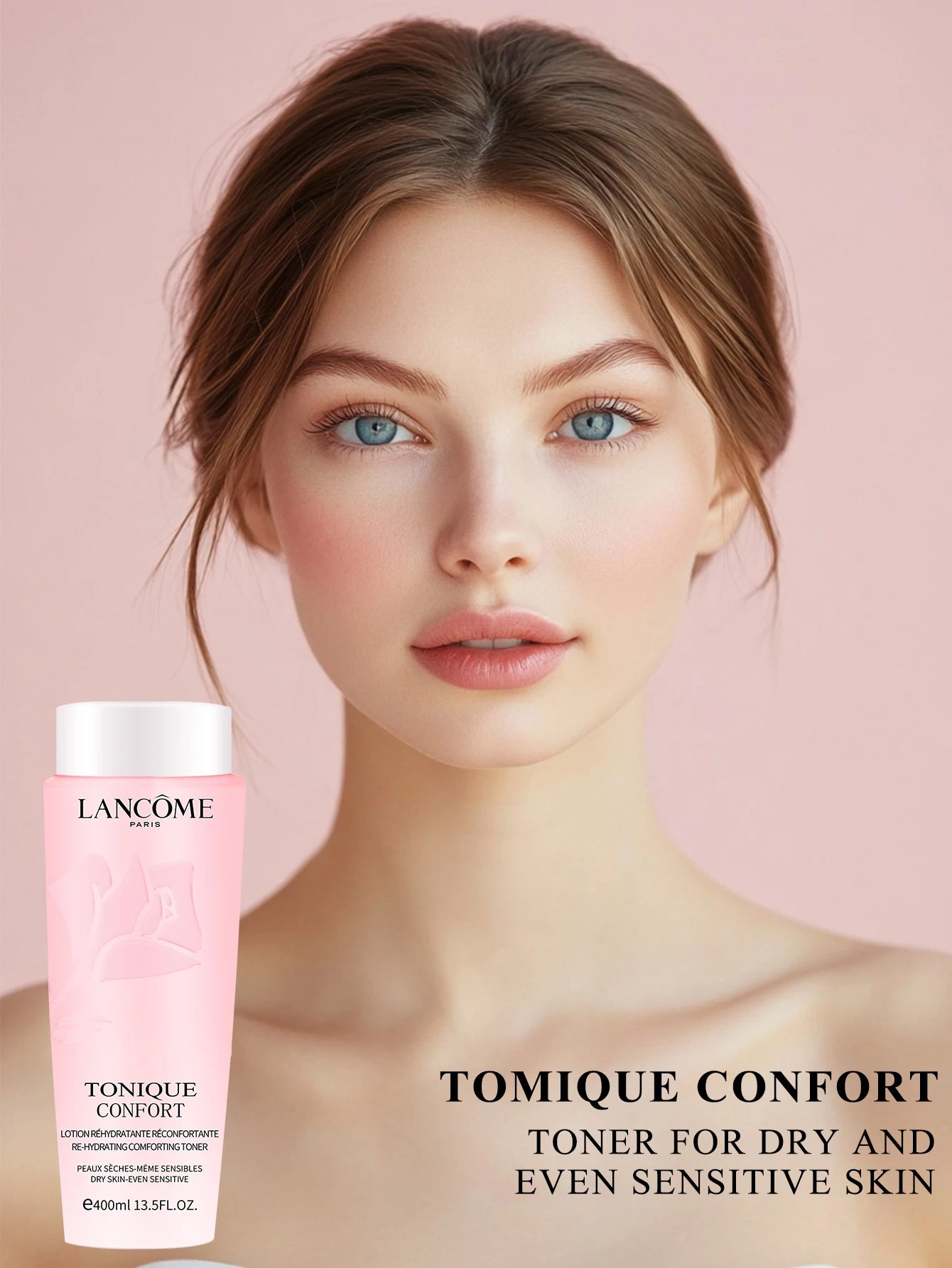 Lancôme Tonique Confort Re-Hydrating Comforting Toner, Dry Skin-Even Sensitive For Improved Skin Hydration 400ml