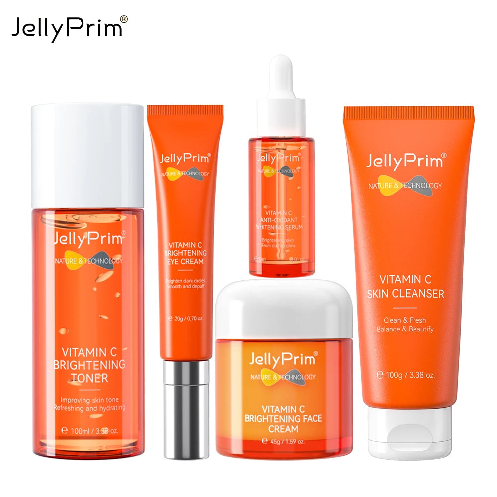 JELLYPRIM Vitamin C Set Face Cream Full Skincare Kit