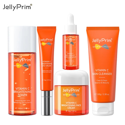 JELLYPRIM Vitamin C Set Face Cream Full Skincare Kit