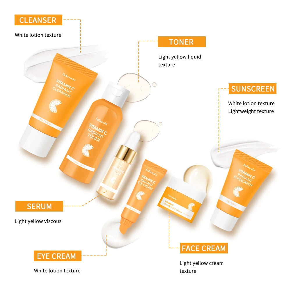 LAKERAIN Vitamin C Enriched Skin Care Set