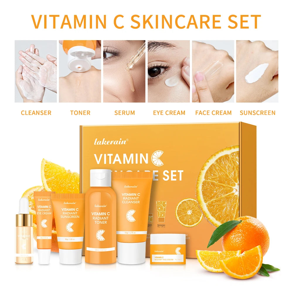 LAKERAIN Vitamin C Enriched Skin Care Set