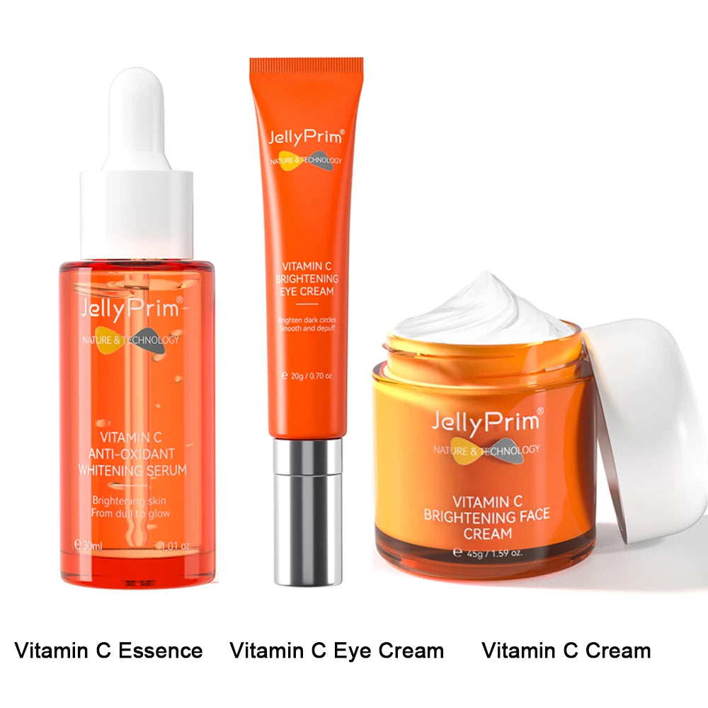 JELLYPRIM Vitamin C Set Face Cream Full Skincare Kit
