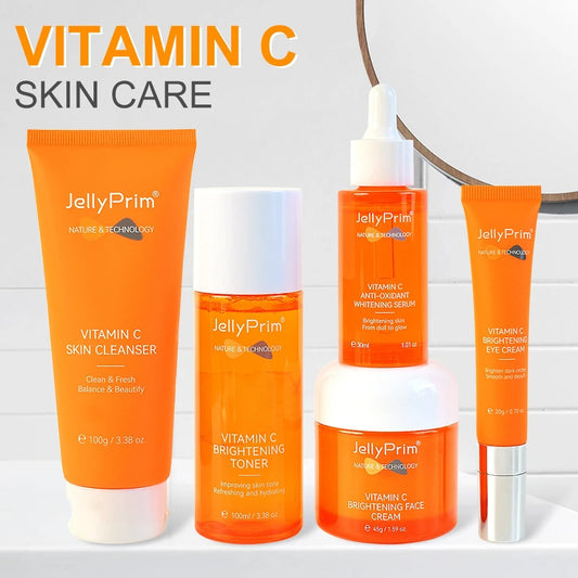 JELLYPRIM Vitamin C Set Face Cream Full Skincare Kit